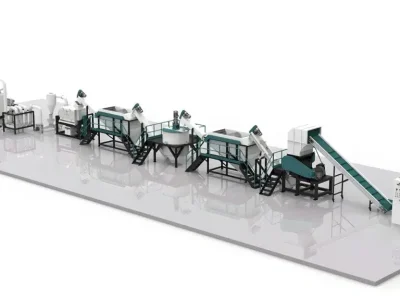 HDPE Rigid Milk Bottle Recycling Washing Line