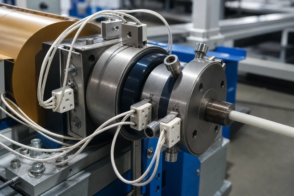 straw extrusion die head detail for plastic straw making machine tube forming