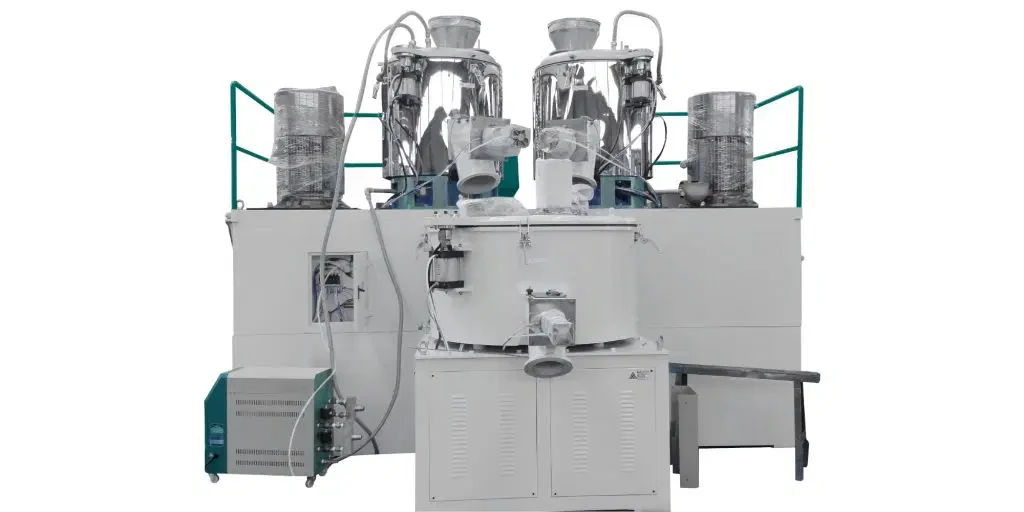 SUHUI higher speed mixer hot and cold combination system for PVC dry blend and plastic compounding