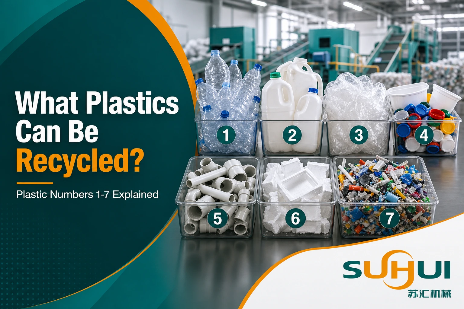 What plastics can be recycled blog cover with plastic numbers recycled materials and recycling machinery