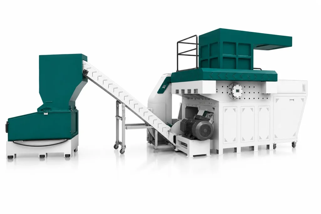 Single shaft shredder machine shown from an opposite product gallery angle