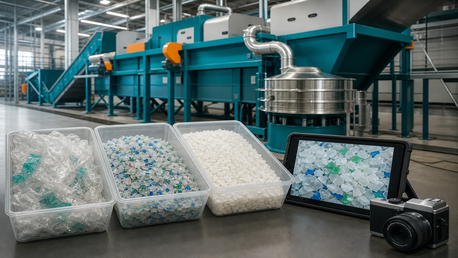 Plastic material review before recycling machine quotation