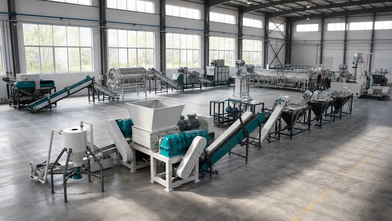 Plastic recycling machine video demonstration