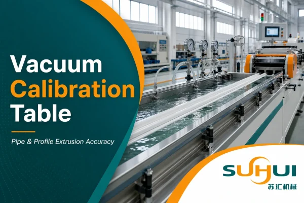 Vacuum calibration table blog cover for pipe and profile extrusion accuracy